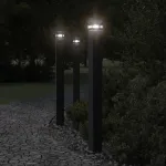 Lampă exterioară de podea cu priză, negru, 110 cm, aluminiu GartenMobel Dekor