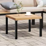 Masă cafea grădină negru 55x55x39,5cm oțel vopsit electrostatic GartenMobel Dekor
