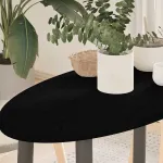 Blat de masă maro închis 80x40x2 cm lemn masiv de stejar oval GartenMobel Dekor