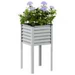 Jardinieră de grădină 45x45x88 cm, oțel galvanizat GartenMobel Dekor
