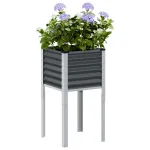 Jardinieră de grădină antracit 45x45x88 cm oțel GartenMobel Dekor