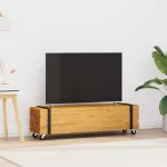 Support TV Maro 110 x 30 x 30 cm Lemn solid de tec GartenMobel Dekor