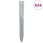 Țăruși de cort, 24 buc., 17 cm, Ø20 mm, oțel galvanizat GartenMobel Dekor