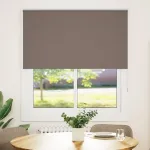 Jaluzea cu role opace cafea 120x150 cm lățime țesătură 116,6 cm GartenMobel Dekor