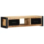 Dulap TV 100x30x25 cm lemn masiv de mango GartenMobel Dekor