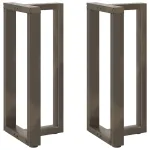 Picioare de masă de bar în formă de T, 2 buc., negru, 50x35x(90-91) cm, oțel GartenMobel Dekor
