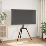 Trepied TV pivotant 37-65 inch, VESA 400x400, max. 40 kg, lemn si otel