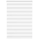 Jaluzea tip zebra alb lățime țesătură 105,9 cm poliester GartenMobel Dekor