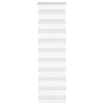 Jaluzea tip zebra alb lățime țesătură 35,9 cm poliester GartenMobel Dekor