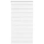 Jaluzea tip zebra alb lățime țesătură 65,9 cm poliester GartenMobel Dekor