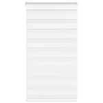 Jaluzea tip zebra alb lățime țesătură 75,9 cm poliester GartenMobel Dekor