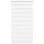 Jaluzea tip zebra alb lățime țesătură 75,9 cm poliester GartenMobel Dekor