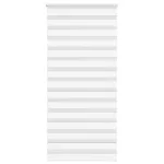 Jaluzea tip zebra alb lățime țesătură 105,9 cm poliester GartenMobel Dekor
