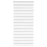 Jaluzea tip zebra alb lățime țesătură 105,9 cm poliester GartenMobel Dekor