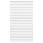 Jaluzea tip zebra alb lățime țesătură 120,9 cm poliester GartenMobel Dekor
