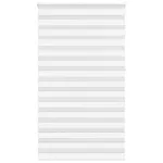 Jaluzea tip zebra alb lățime țesătură 120,9 cm poliester GartenMobel Dekor