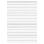 Jaluzea tip zebra alb lățime țesătură 150,9 cm poliester GartenMobel Dekor