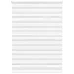 Jaluzea tip zebra alb lățime țesătură 160,9 cm poliester GartenMobel Dekor