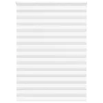 Jaluzea tip zebra alb lățime țesătură 160,9 cm poliester GartenMobel Dekor