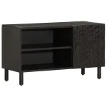 Comodă TV, negru, 80x31x46 cm, lemn masiv de mango GartenMobel Dekor
