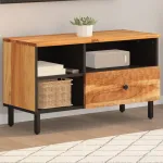 Dulap TV, 80x33x46 cm, lemn masiv de acacia GartenMobel Dekor