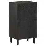 Dulap lateral, negru, 40x33x75 cm, lemn masiv de mango GartenMobel Dekor