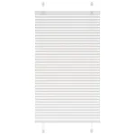 Jaluzea plisată alb 70x150 cm Lățime țesătură 69,4cm poliester GartenMobel Dekor
