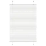Jaluzea plisată alb 85x150 cm Lățime țesătură 84,4cm poliester GartenMobel Dekor