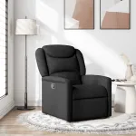 Fotoliu rabatabil, negru, material textil GartenMobel Dekor