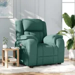 Fotoliu rabatabil, verde închis, material textil GartenMobel Dekor