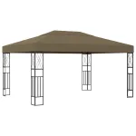 Pavilion, gri taupe, 3 x 4 m, material textil GartenMobel Dekor