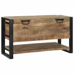 Cutie de depozitare Maro 80 x 35 x 45 cm Lemn masiv de mango GartenMobel Dekor
