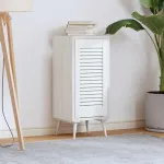 Ușă dulap cu grilaj alb 61,5x29,5 cm GartenMobel Dekor