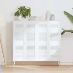 Uși de dulap design cu lavră 4 buc Alb 99x29,5 cm GartenMobel Dekor