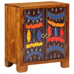 Bufetă multicolor 50x35x60 din lemn masiv de salcâm GartenMobel Dekor