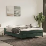 Saltea cu arcuri buzunar, fermitate medie, verde închis, 140x210x20 cm, catifea GartenMobel Dekor