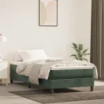 Saltea cu arcuri buzunar, fermitate medie, verde închis, 90x210x20 cm, catifea GartenMobel Dekor