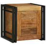 Cutie de depozitare 40 x 40 x 40 cm Lemn Solid de Acacia GartenMobel Dekor