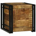 Cutie de depozitare 40 x 40 x 40 cm Lemn de mango solid GartenMobel Dekor