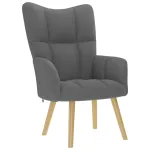 Scaun de relaxare, gri închis, material textil GartenMobel Dekor