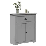 Dulap de hol "BODO" gri 80x35x90 cm GartenMobel Dekor