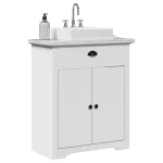 Dulap pentru chiuvetă de baie „BODO” Alb 70x35x80 cm GartenMobel Dekor