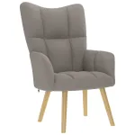 Scaun de relaxare, gri taupe, material textil GartenMobel Dekor