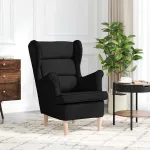 Fotoliu, negru, 74x84x100 cm, textil GartenMobel Dekor