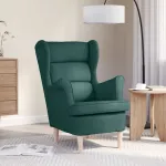 Fotoliu, verde închis, 74x84x100 cm, textil GartenMobel Dekor