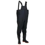 Salopetă cu pieptar și cizme, negru, mărimea 40 GartenMobel Dekor
