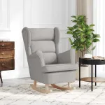 Scaun balansoar, gri nor, 74x90x102 cm, material textil GartenMobel Dekor