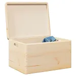 Cutie din lemn cu capac 40x30x23 cm din lemn masiv de pin GartenMobel Dekor