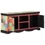 Cabinet TV Multicolour 100 x 35 x 50 cm Lemn de mango solid GartenMobel Dekor