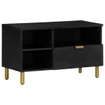 Dulap TV, negru, 80x33x46 cm, lemn prelucrat GartenMobel Dekor